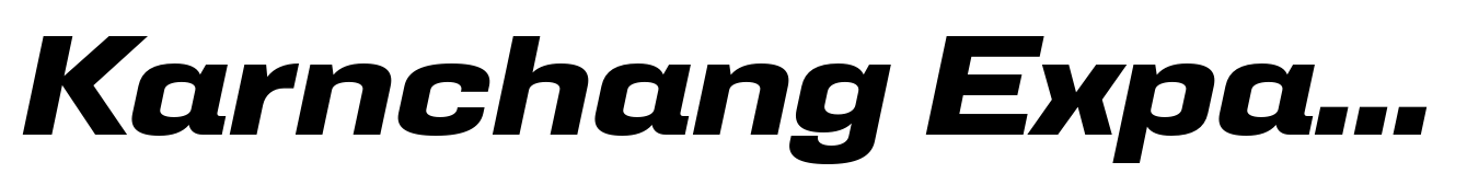 Karnchang Expanded Bold Italic